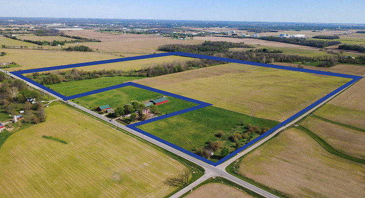 Property lines and overview photograph by Studio of Grace real estate photography services