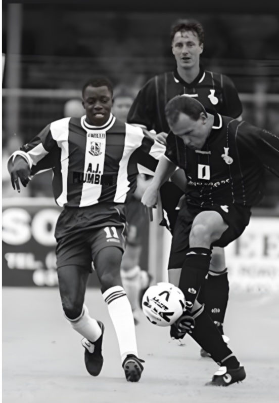 Mark Rutherford in action against Duisburg