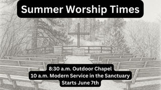 Summer Worship Times