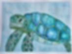 Serene Sea Turtle Watercolor