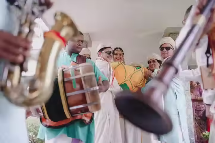 Traditional nadaswaram at South Indian wedding