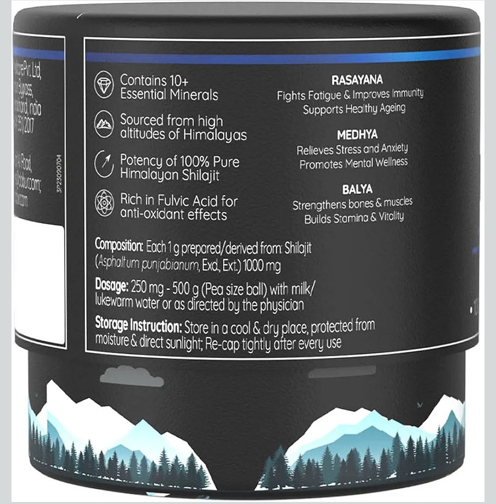 Miniature : Résine de Shilajit - 15g