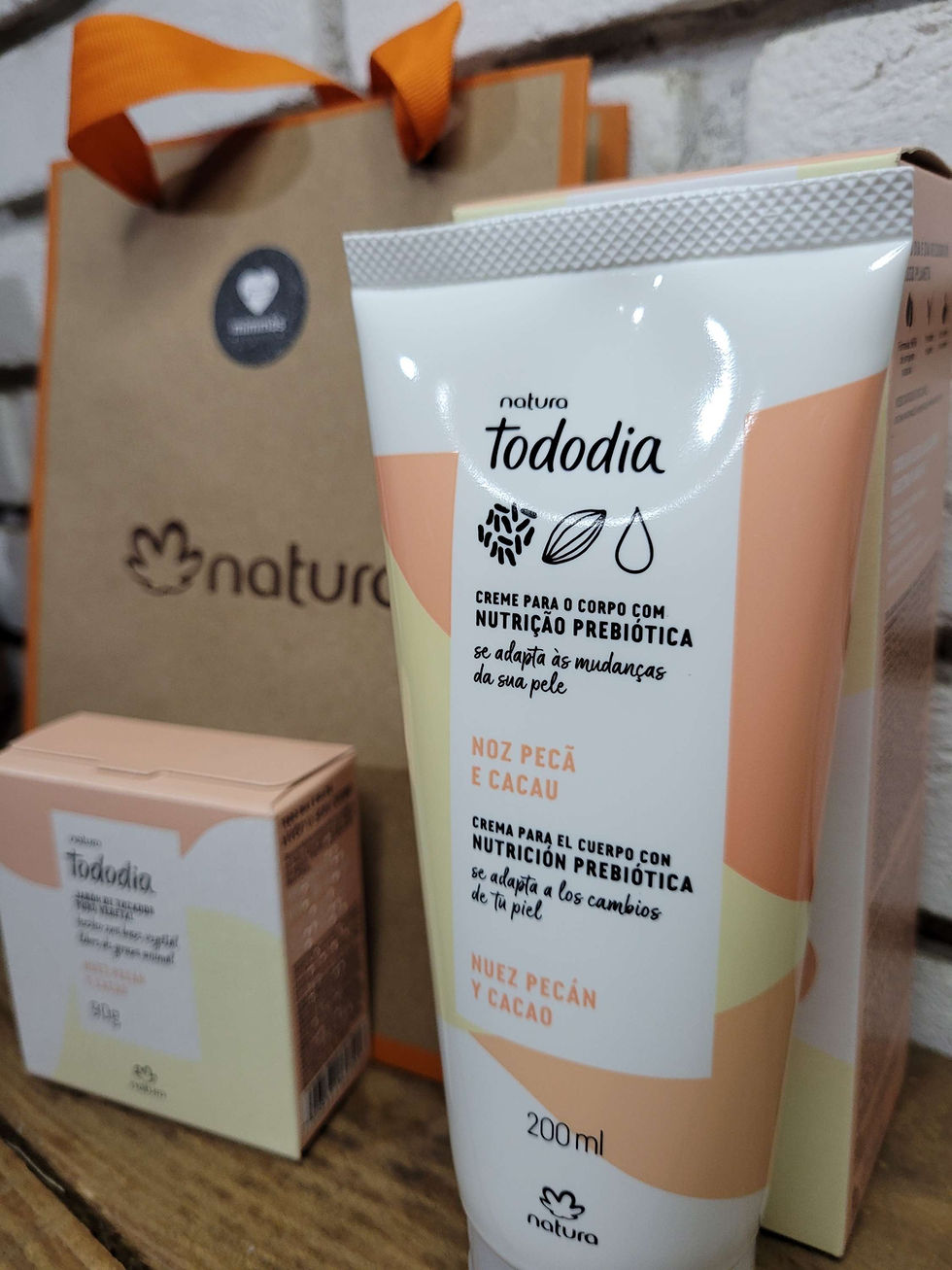 Miniatura: Kit Tododia -Noz Pecã e Cacau, Creme para o Corpo 200 ml, Sabonete em Barra 90g.