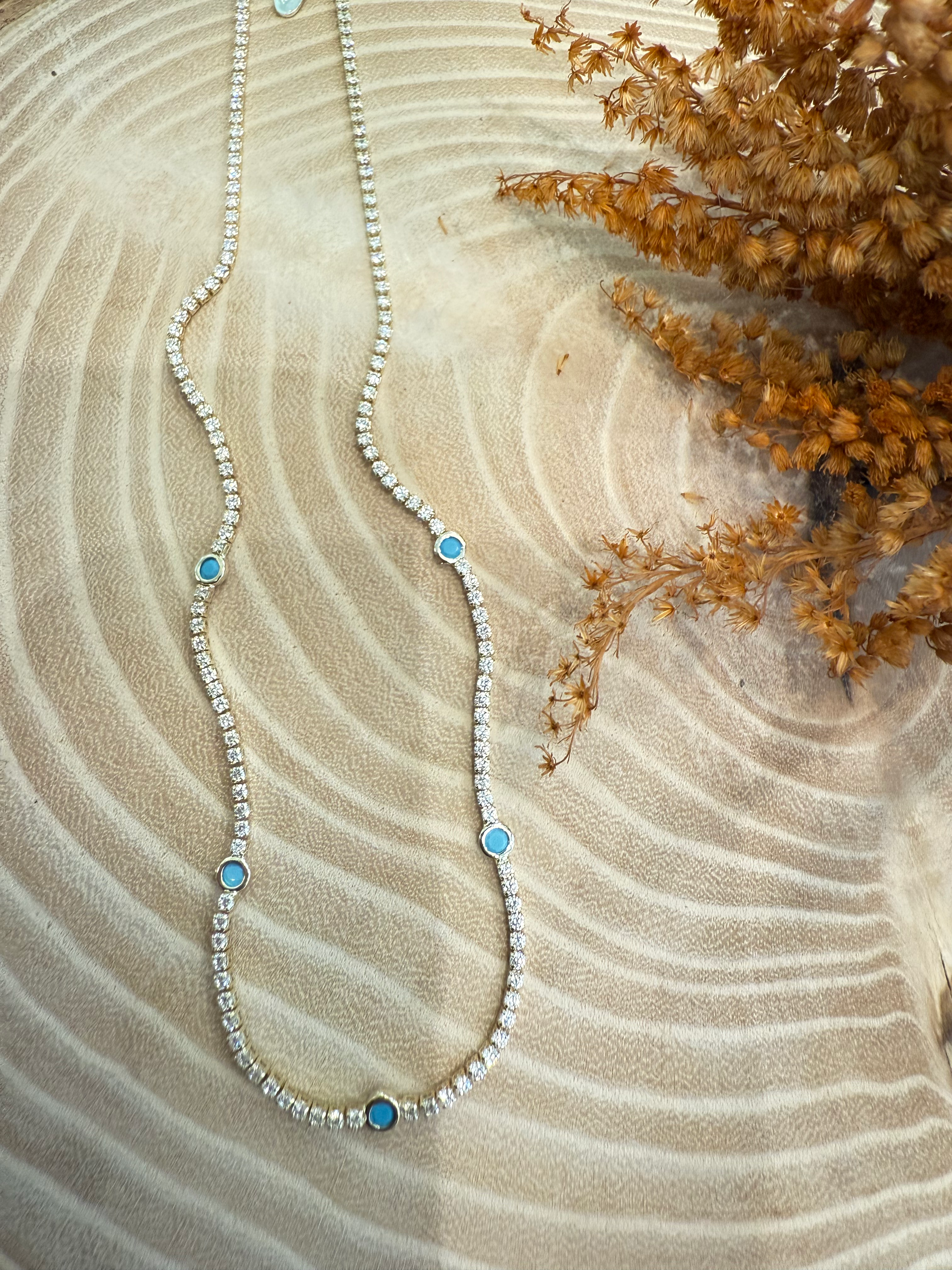 premium seri su yolu kolye