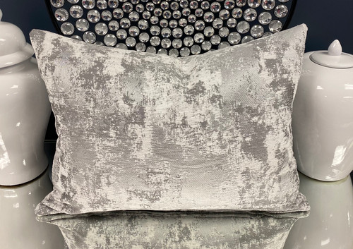 silver lumbar pillow
