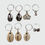 Thumbnail: Silver Metallic Conch Shell Rings