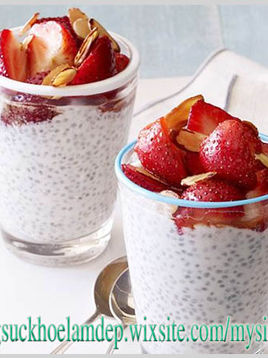 Cách làm bánh Pudding hạt chia ngon.