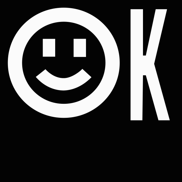 No - Ok, animación transición con cara feliz y triste