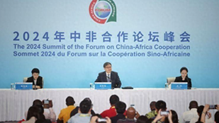 At a summit in Beijing with 53 countries, which is the only nation that wasn't invited?