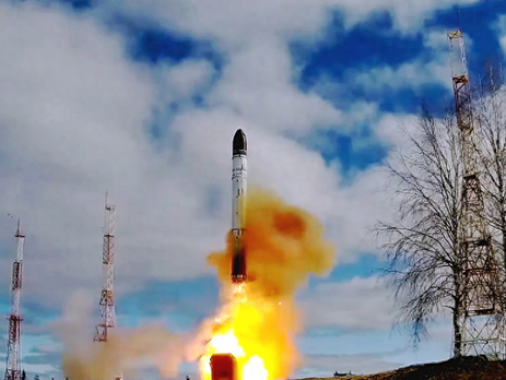 The world's most powerful nuclear weapon - the Samat intercontinental missile.