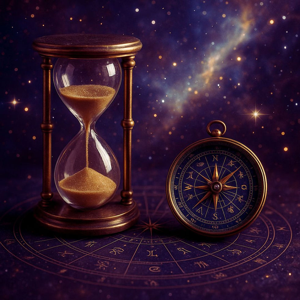 Boussole et Sablier cosmique