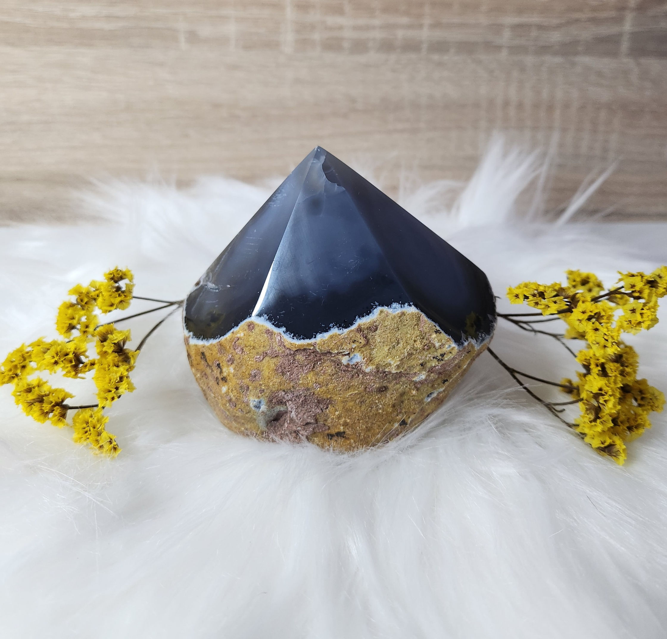  Pointe en Agate Bleue
