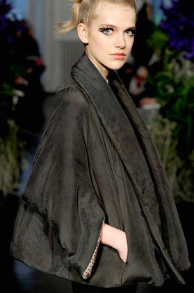 AW 11 Overdyed silk print jacket