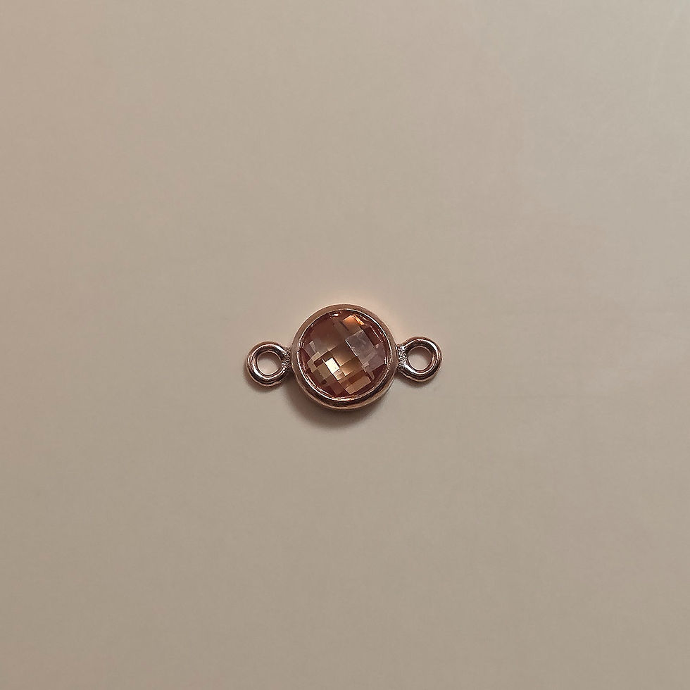 Thumbnail: Birthstone Connector Jan - Dec (14k Rose Gold Filled)