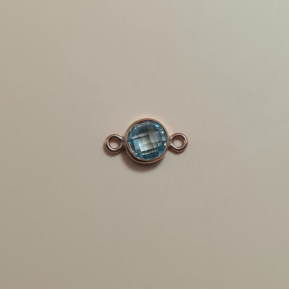 Thumbnail: Birthstone Connector Jan - Dec (14k Rose Gold Filled)