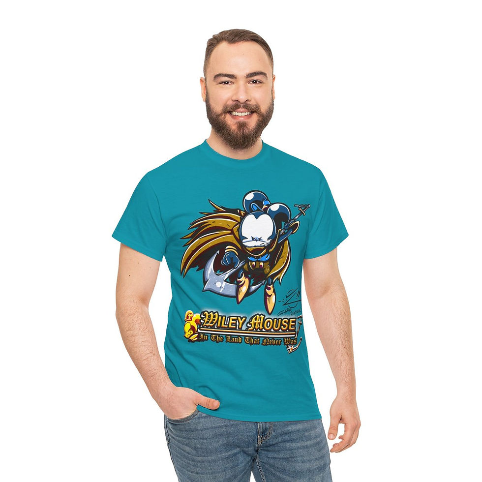Thumbnail: Wiley Mouse Unisex Heavy Cotton Tee