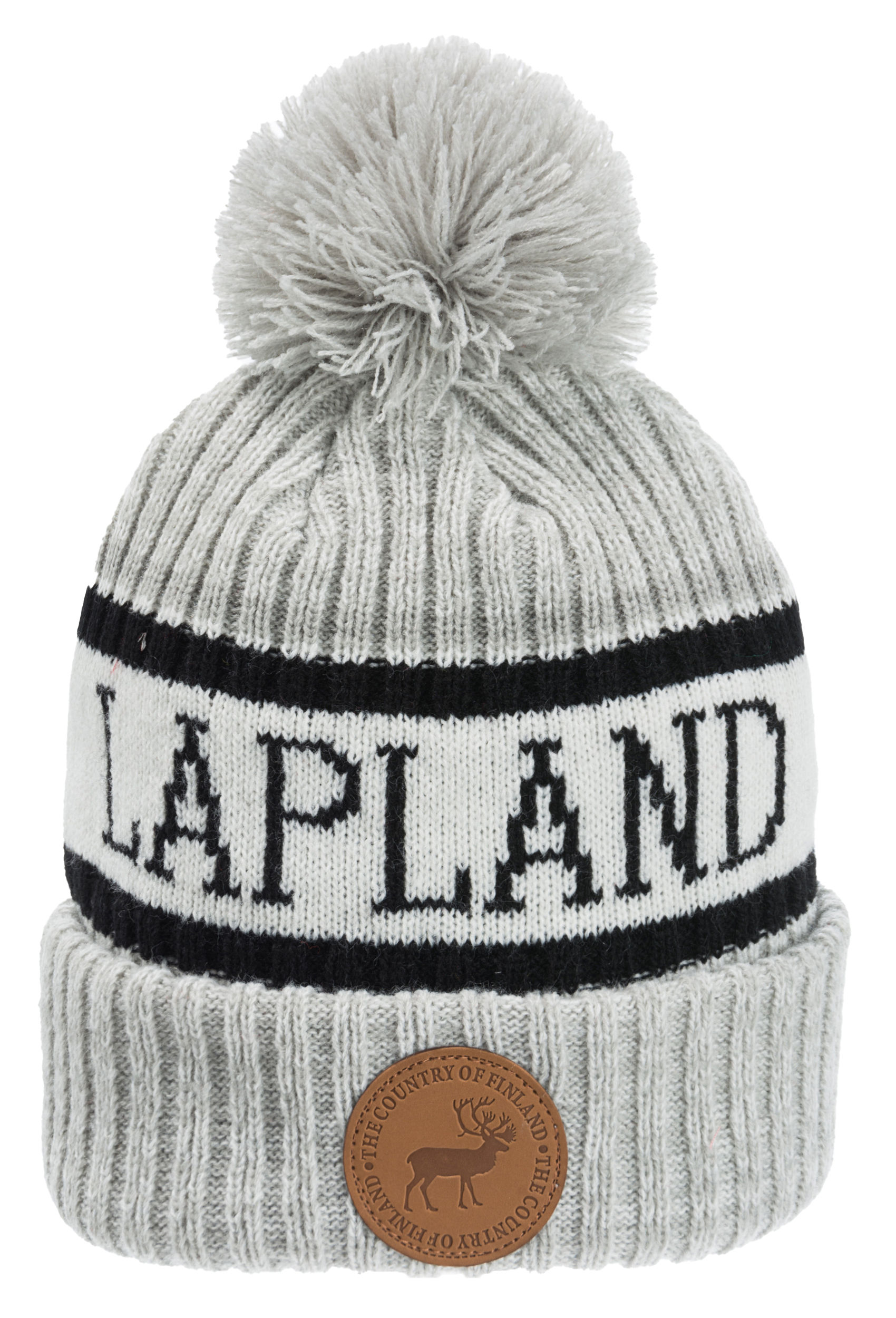 Leather Patch  Winter Hat Beanie - FIN