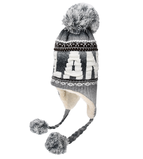 The North Face Hats Cozy Chunky Cabin Bobble Hat - Black-White