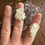 Thumbnail: Brazilian Clear Quartz Gold Plated Rings