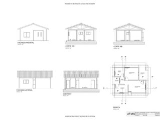 (T04 e T05) Planta, cortes e fachadas no AutoCAD