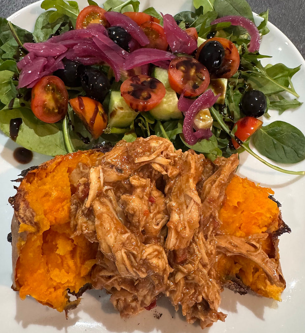 Slow cooker Cheesy Shredded BBQ Chicken
