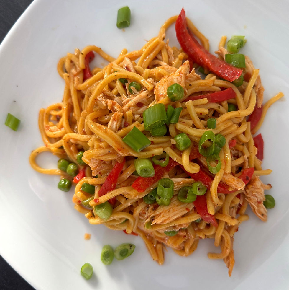 Slow Cooker Red Thai Chicken Noodle Curry
