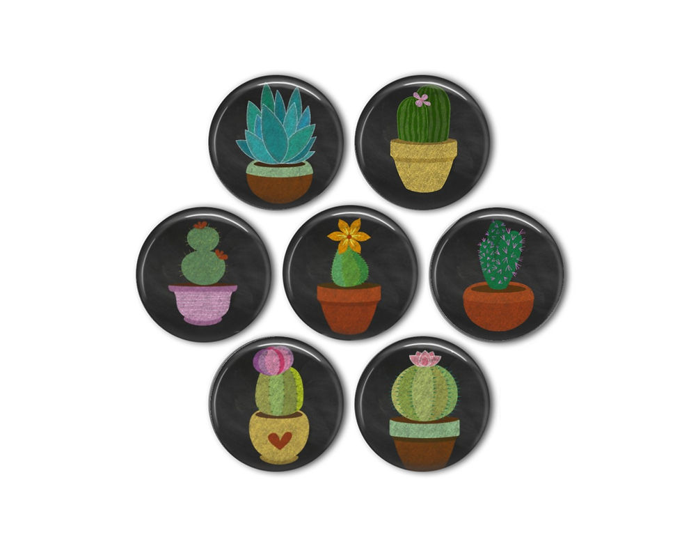 Cactus Succulent Magnets