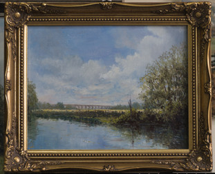 Arthington Viaduct from the Wharfe framed.JPEG