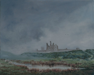 Dunstanburgh Castle, Northumberland 50x40cm.JPEG