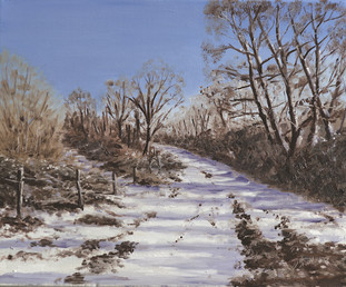 Snow in the Washburn Valley 25x30cm