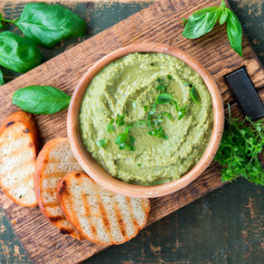 Herby Mackerel with Green Hummus | A Nourishing Lunch Featuring Natural Ways to Enhance Fertility