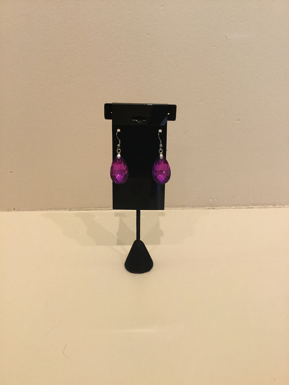Purple Teardrop Earrings