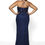 Thumbnail: Navy Embellished Halter Gown