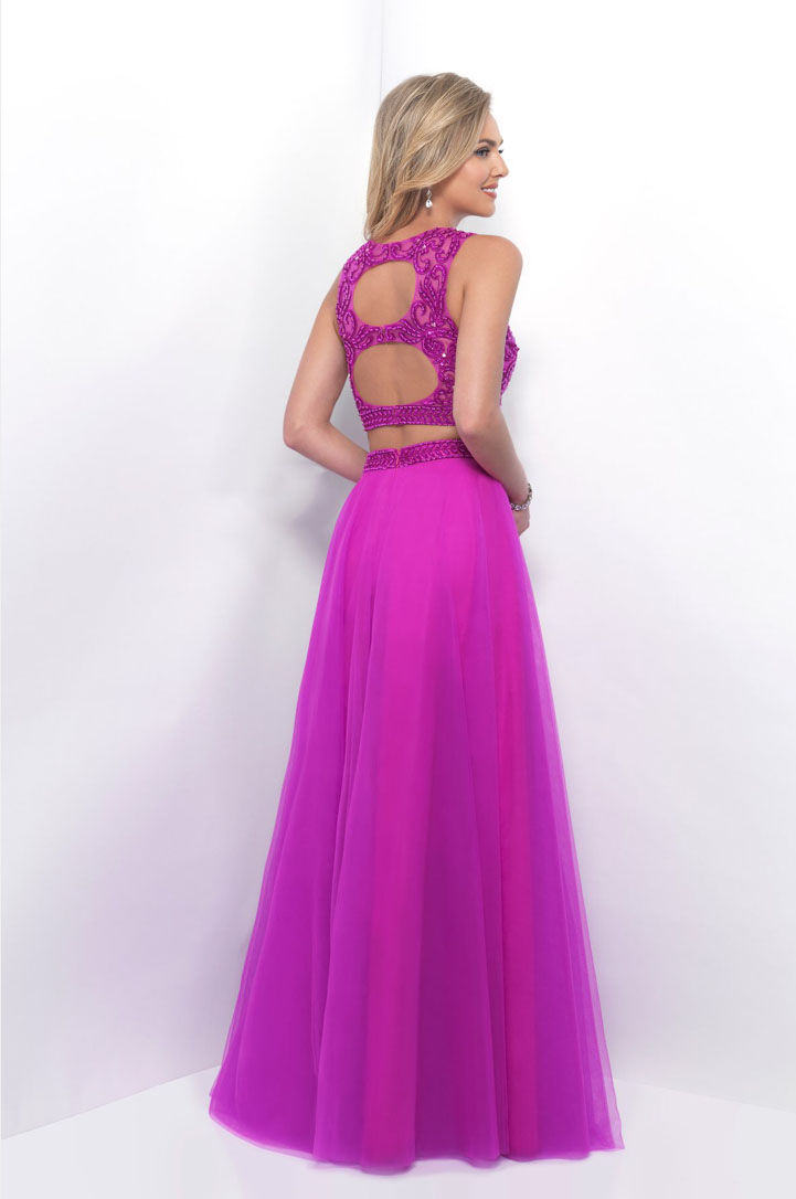 Thumbnail: Hot Pink Two-Piece Gown