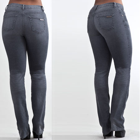 Thumbnail: Grey Mist Straight Leg Jean