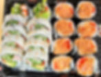 S-1. California + Spicy Salmon Roll