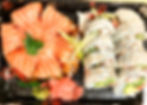 S-7. California Roll + Salmon Pizza
