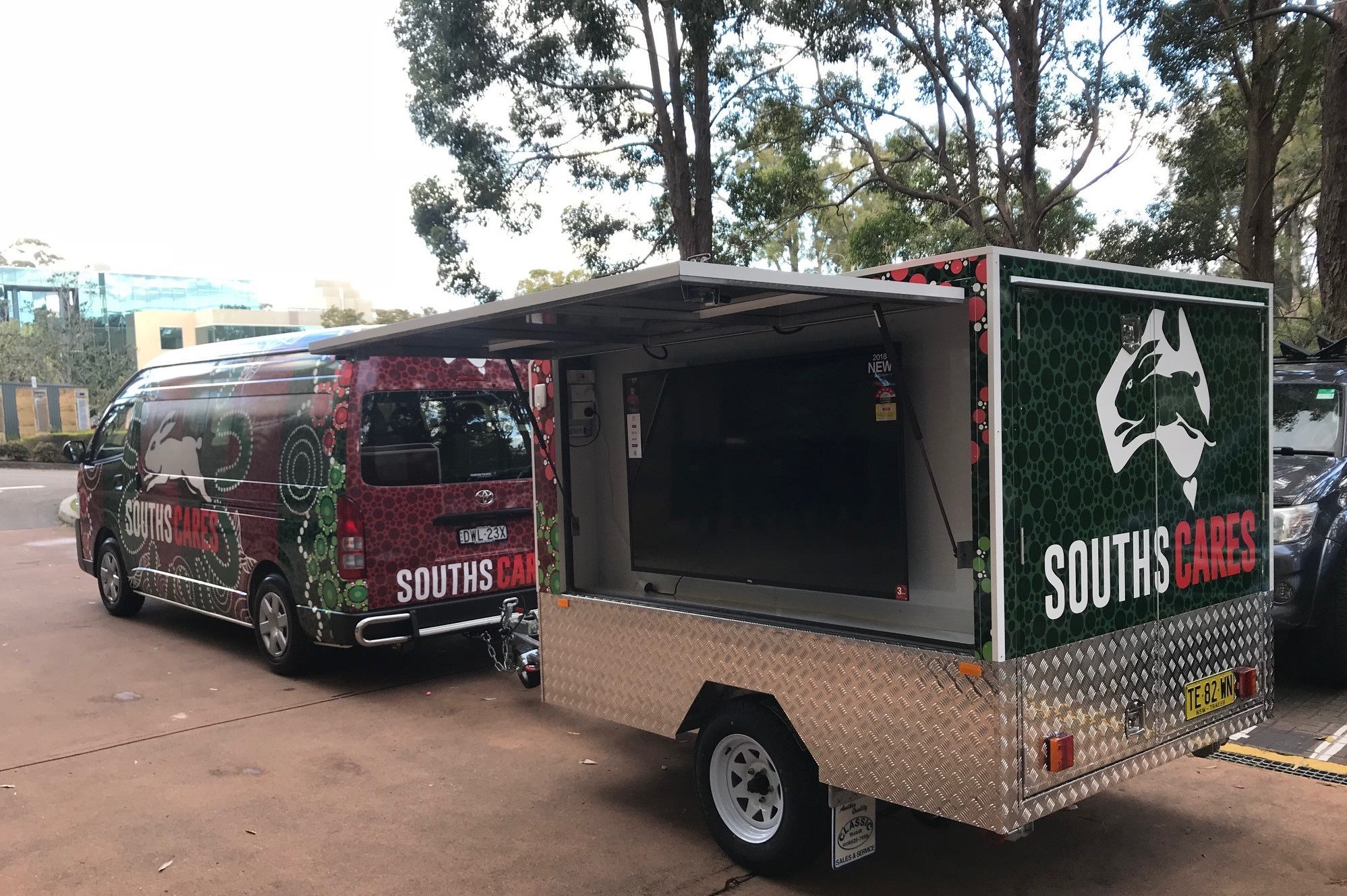 Rabbitohs Display BBQ 2.4x1.8x1