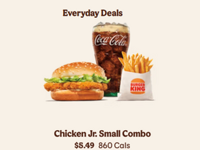 Burger King Everyday Deals in Prince Albert – Combos Starting at $5.49