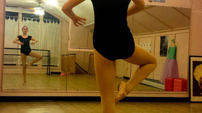 Balance training in turn skills class