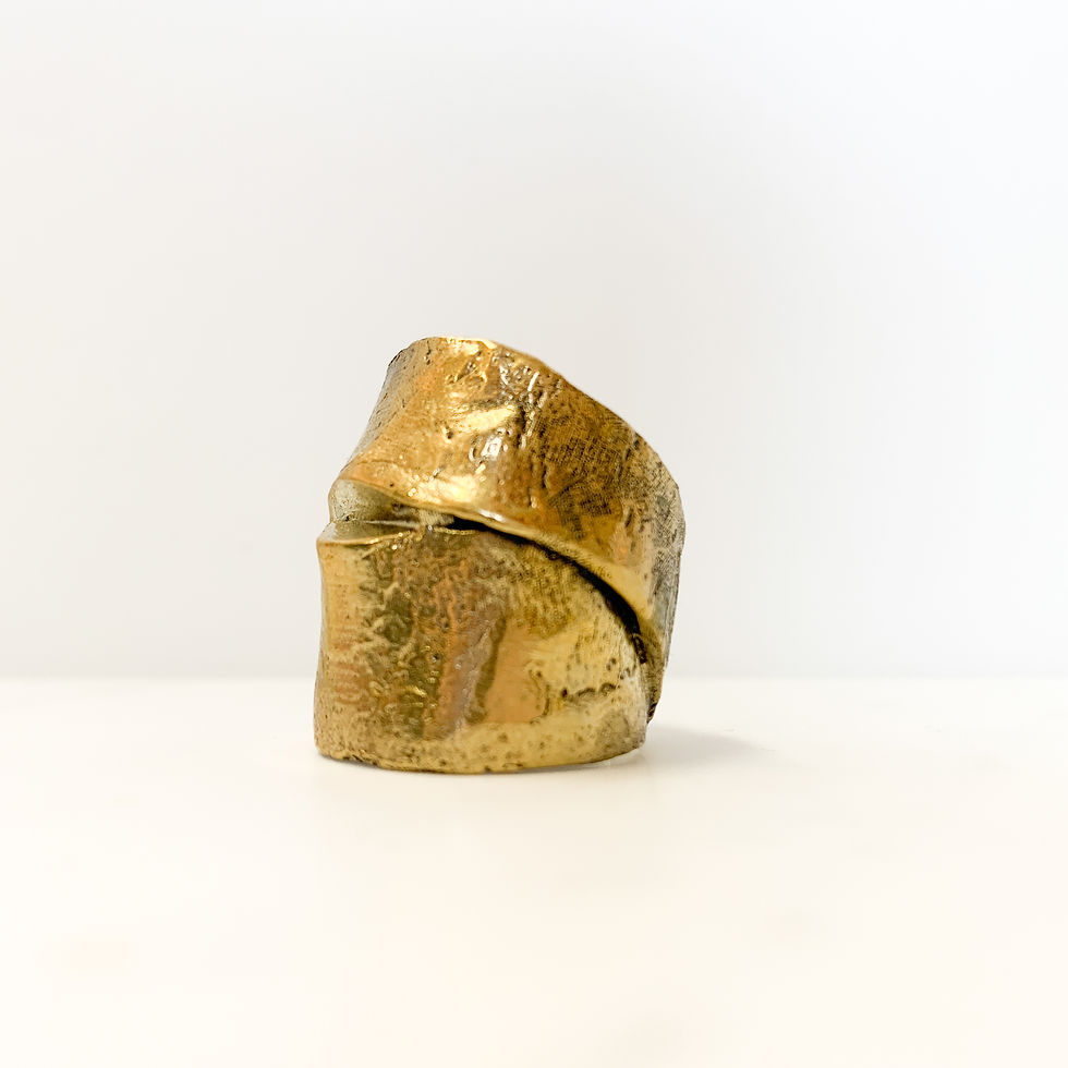 Miniaturbild: Ring ribbon Messing