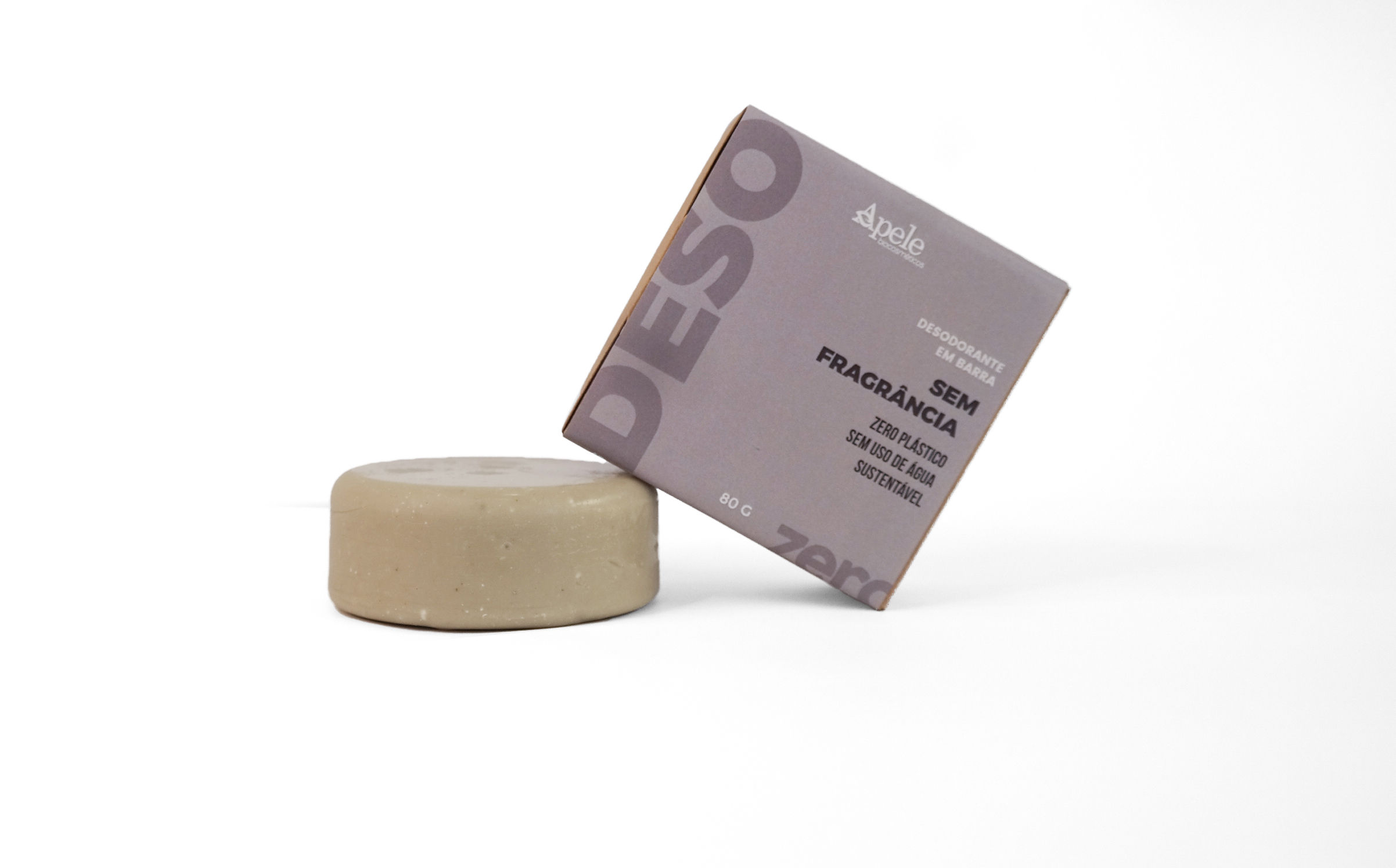 Desodorante Sólido Natural sem Fragrância - 80g