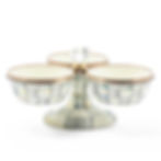 Mackenzie-Childs Sterling Check, Grey and White Checked Triplicity
