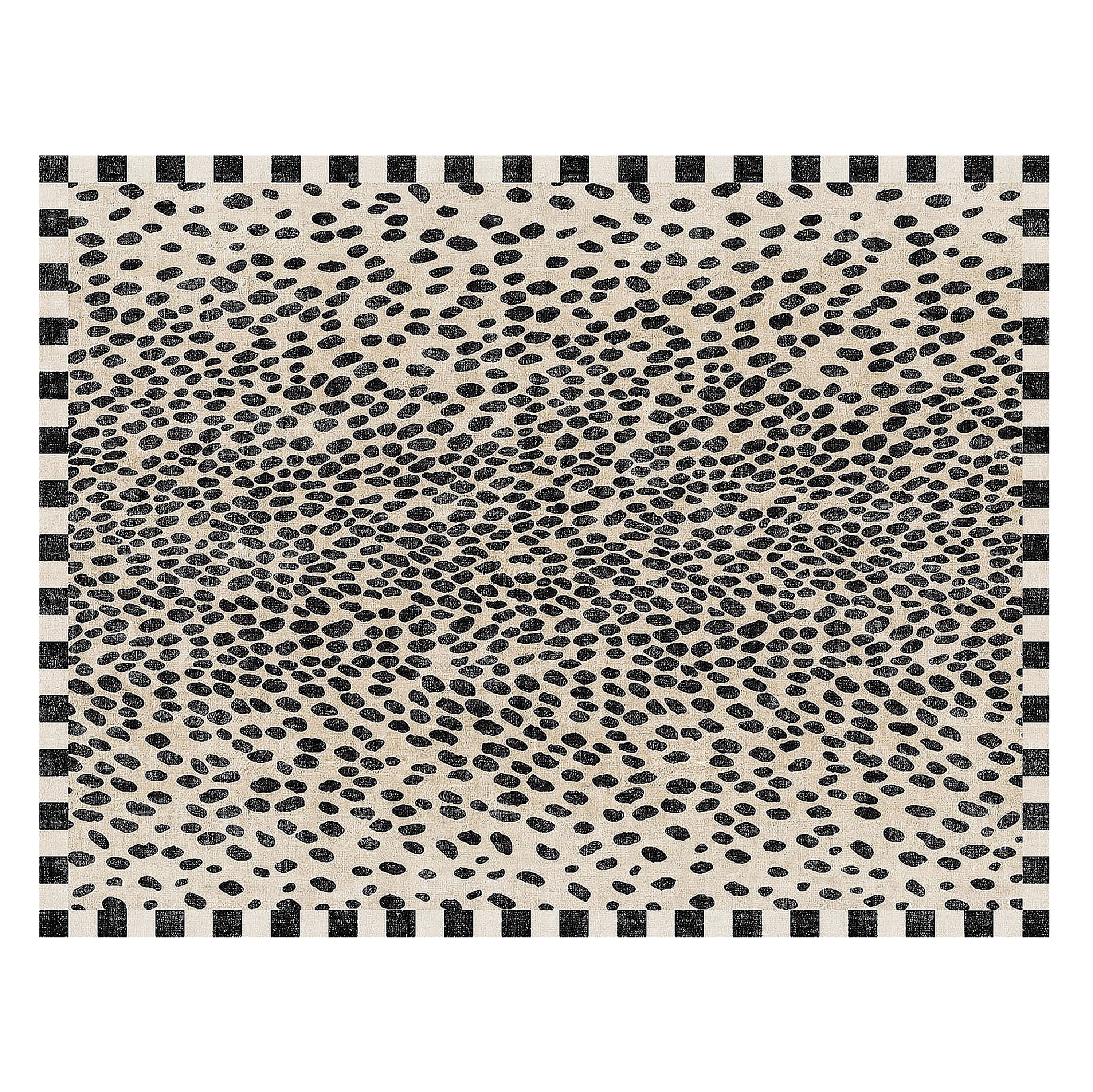 Snow Leopard 8' X 10' Washable Rug