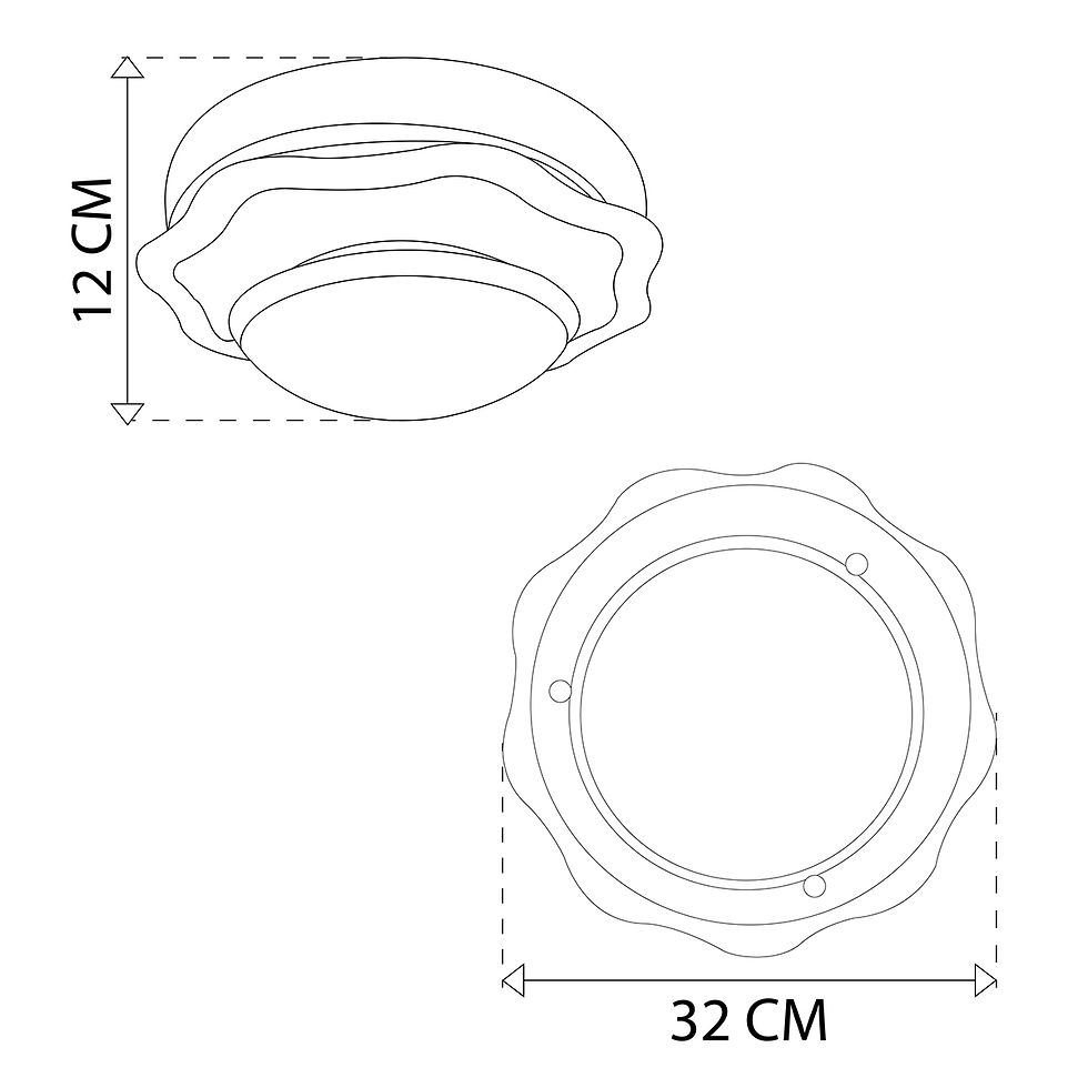 Miniatura: Plafon P 48 Grande Madera Liso