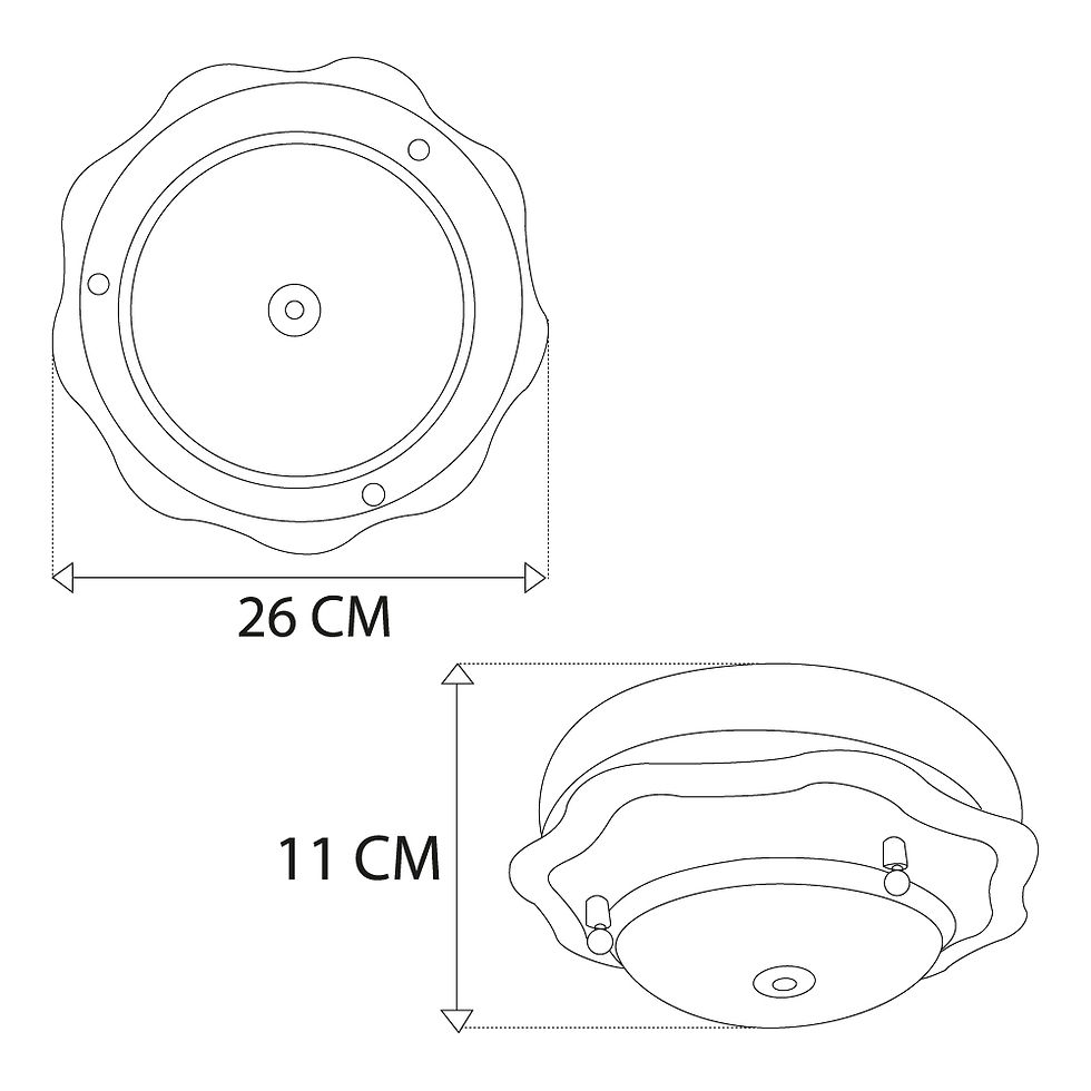 Miniatura: Plafon P 37 Mini Blanco Liso