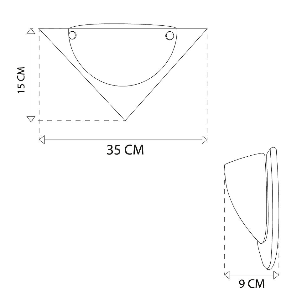 Miniatura: Arbotante A 34 LED Triangulo