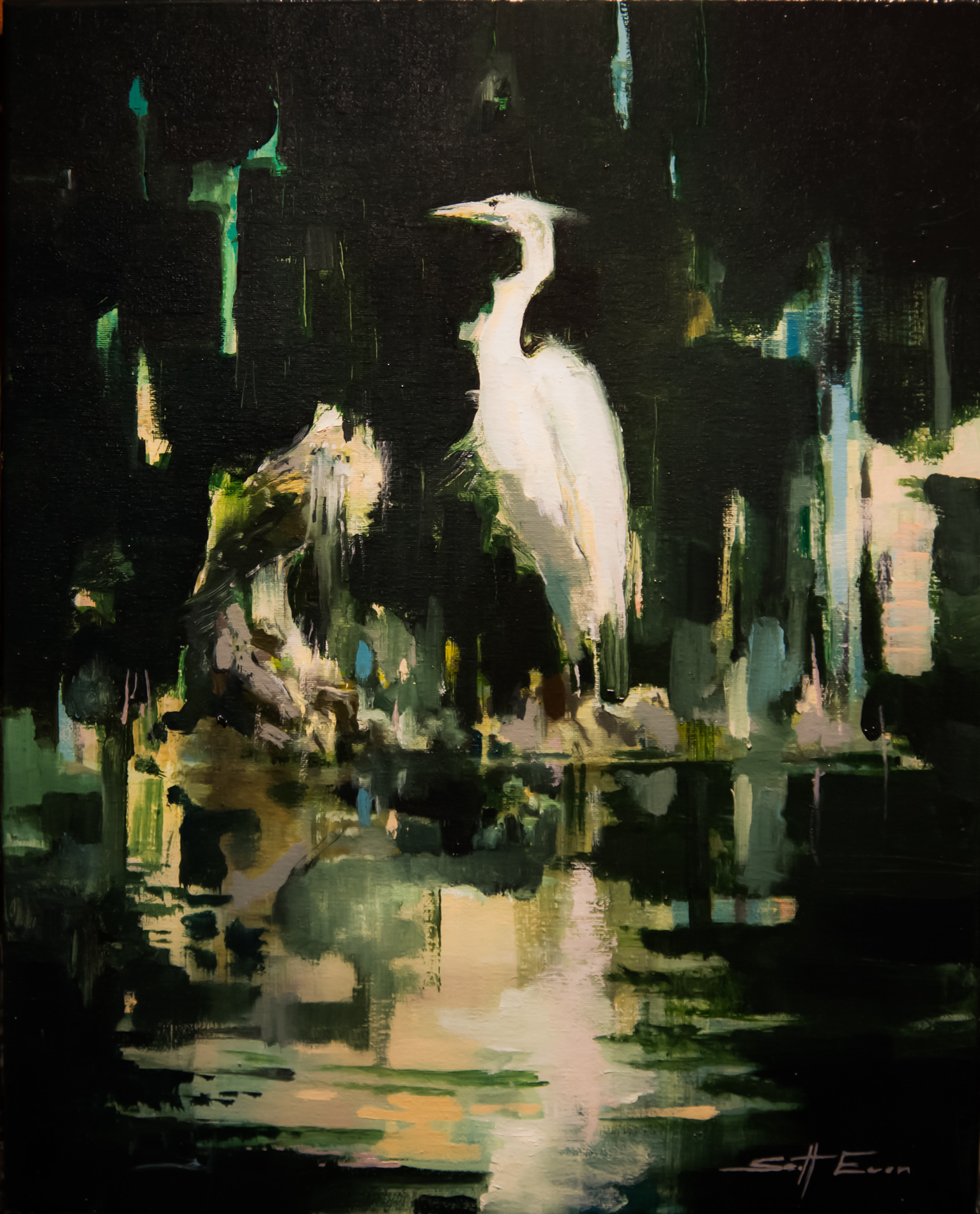 Standing Egret