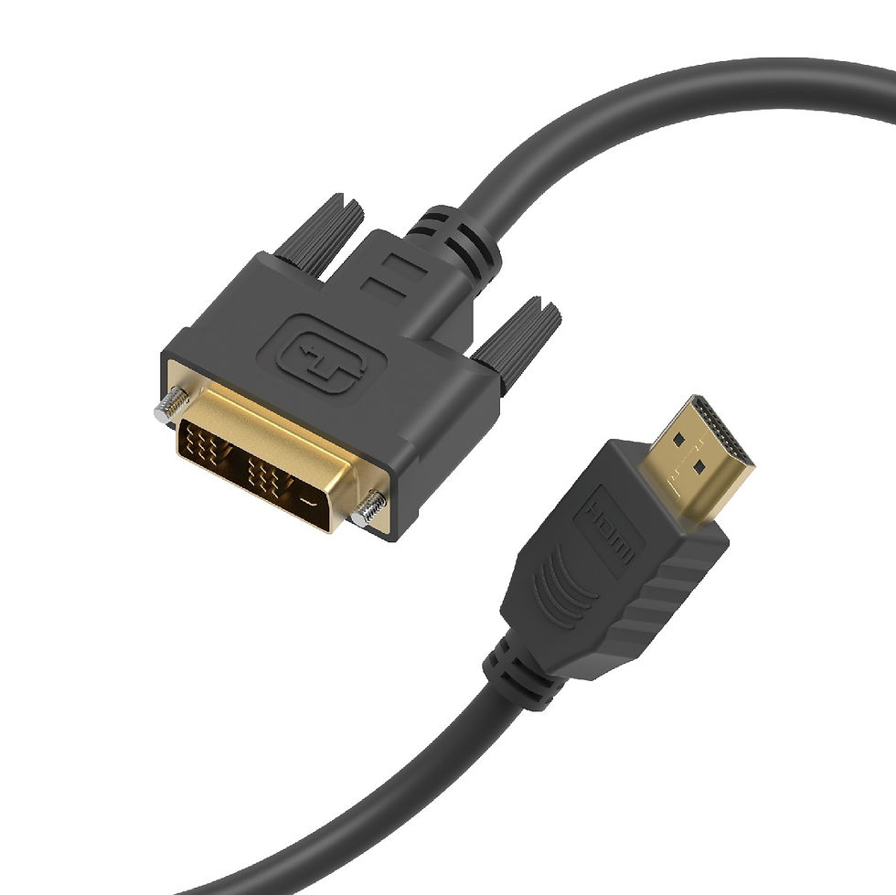 HDMI Male to DVI-D Male Cable