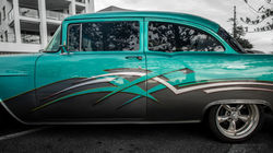 Modern Art, Vintage Metal - 1955 Chevrolet Bel Air